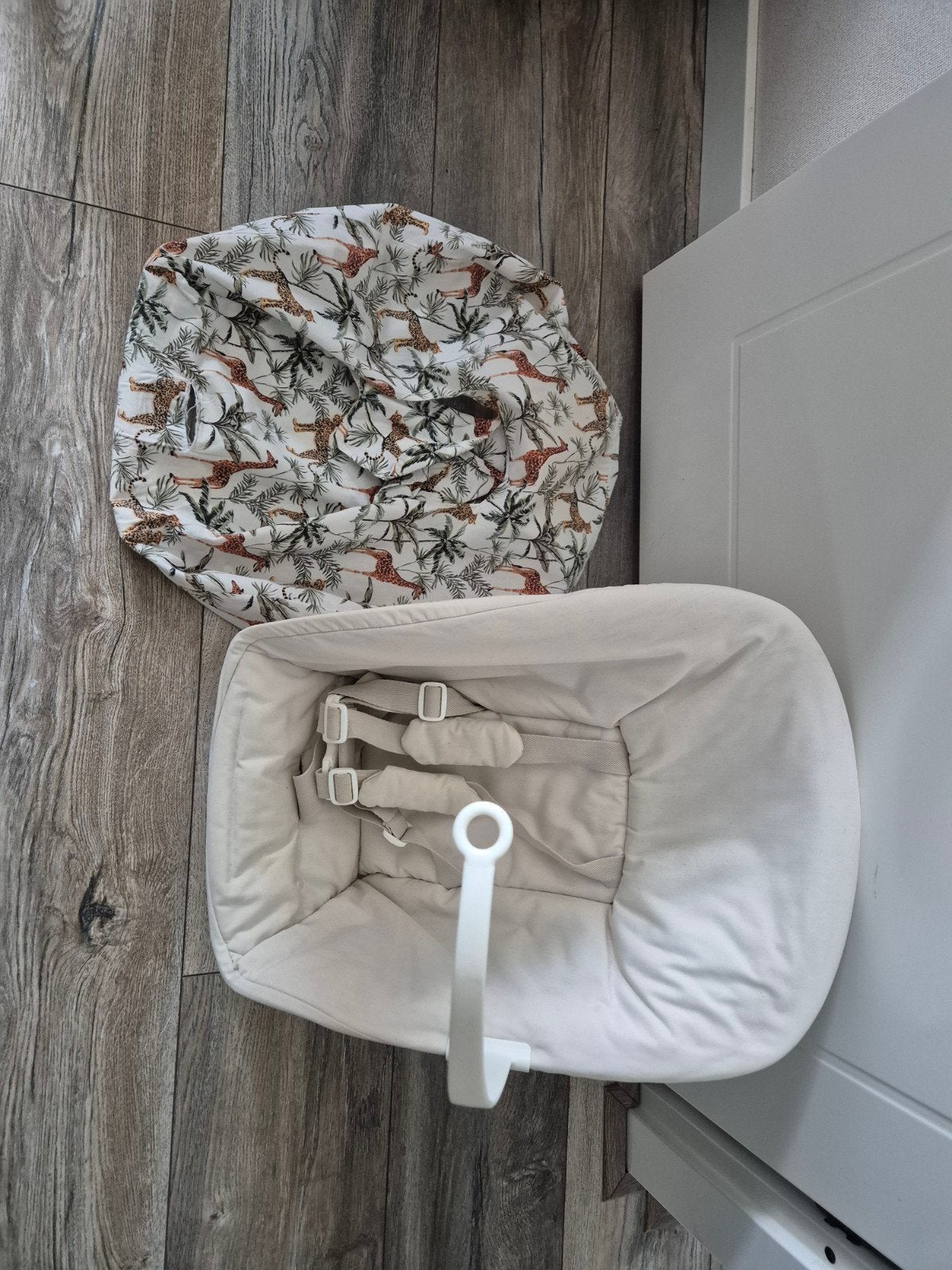 Newbornset Trip Trap oud model met hoes, Ophalen of Verzenden, Gebruikt, Meegroeistoel, Gordel(s)