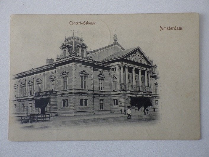 1912 AMSTERDAM Concert Gebouw stempels Amersfoort Weidum, Ophalen, Voor 1920, Gelopen, Noord-Holland