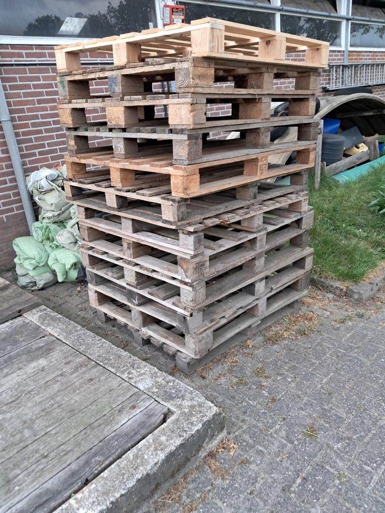 Partij pallets, Ophalen of Verzenden, Overige houtsoorten, Minder dan 200 cm, Pallet