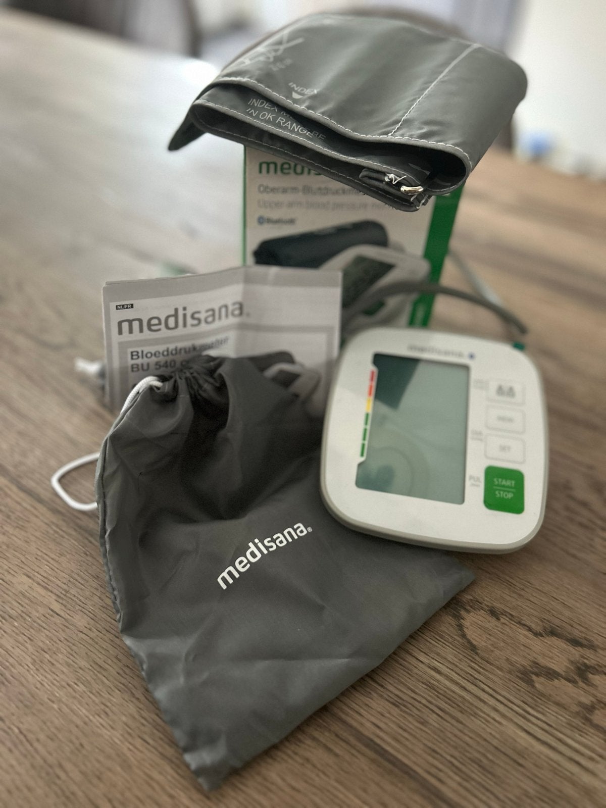 Medisana BU 540 Connect Bloeddrukmeter met Bluetooth, Sport en Fitness, Ophalen of Verzenden, Zo goed als nieuw, Overige typen