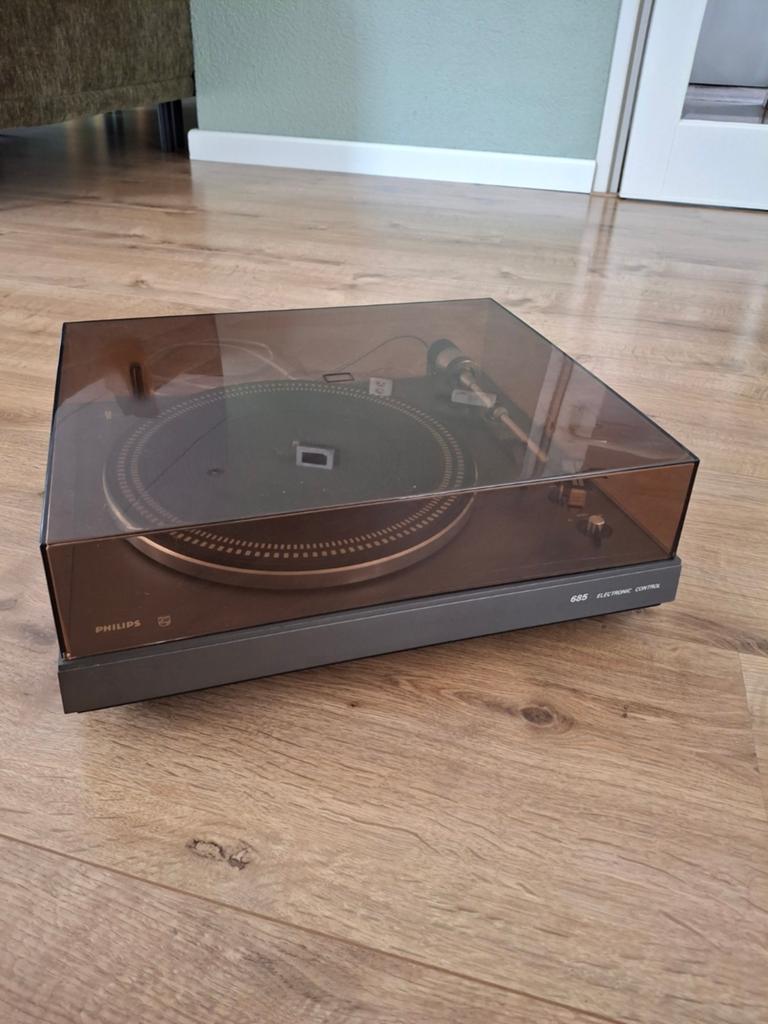 Philips Platenspeler 685 - Vintage Draaitafel, Audio, Tv en Foto, Platenspelers, Ophalen, Gebruikt, Philips