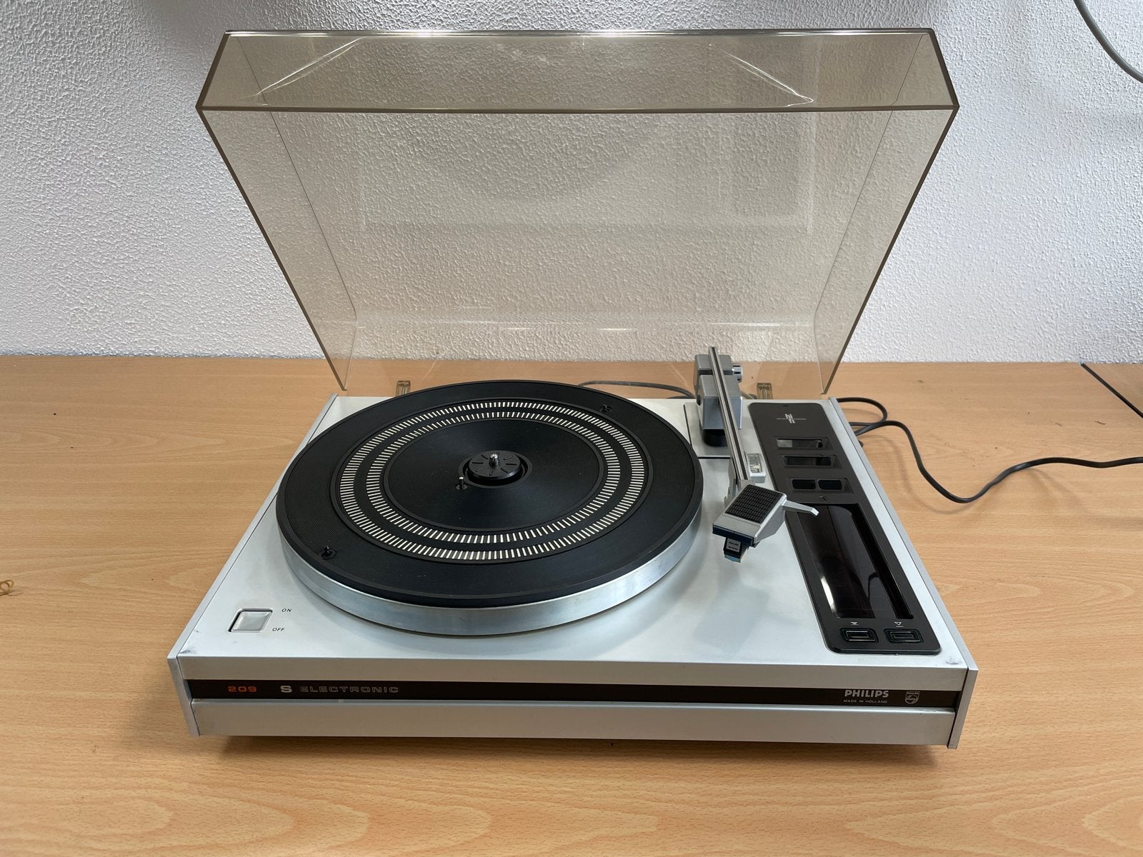 Vintage Philips 209 S Electronics Platenspeler, Ophalen, Philips, Gebruikt, Automatisch