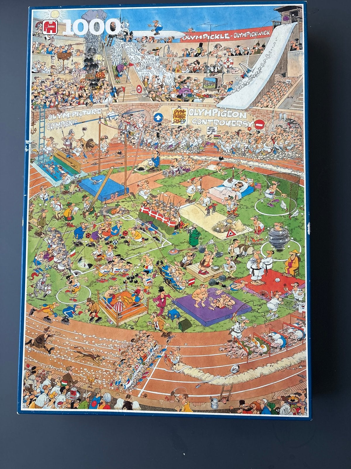 Jan van Haasteren Olympische Spelen 1000 stukjes, Ophalen, 500 t/m 1500 stukjes, Zo goed als nieuw, Legpuzzel
