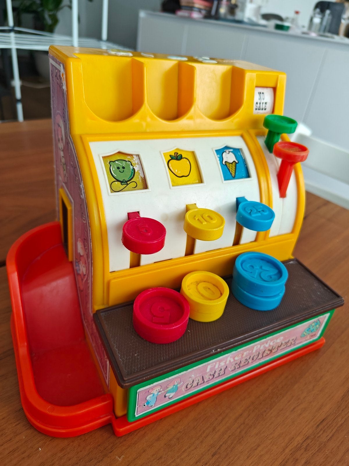 Vintage Fisher-Price Kassa Speelgoed, Ophalen, Gebruikt, Jongen of Meisje