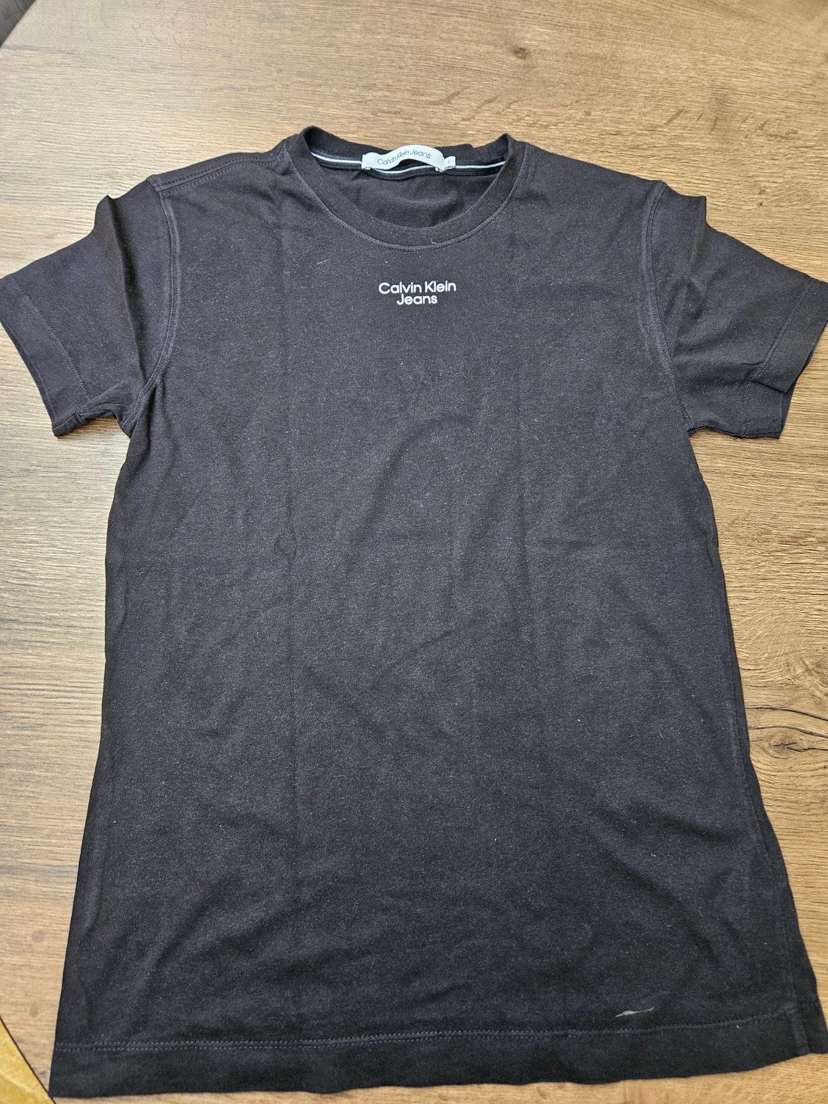 Calvin Klein Jeans T-shirt Zwart Maat S, Zwart, Ophalen of Verzenden, Zo goed als nieuw, Korte mouw