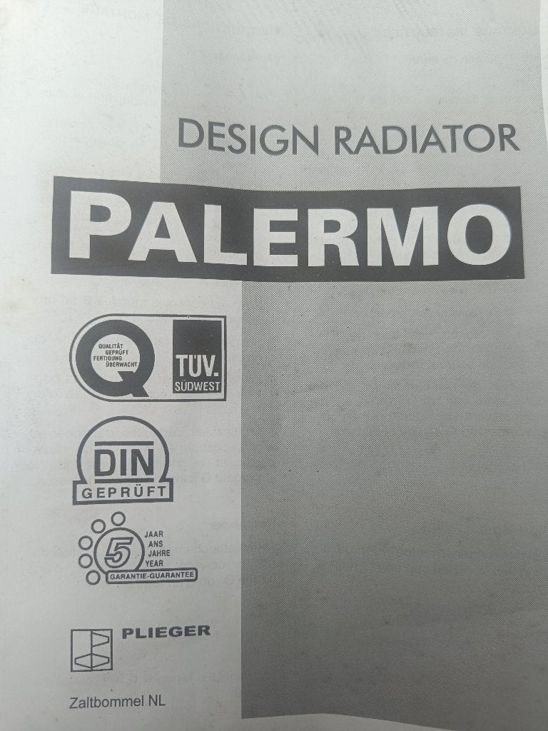 Design radiator merk Plieger, Ophalen, 30 tot 80 cm, Radiator, Nieuw