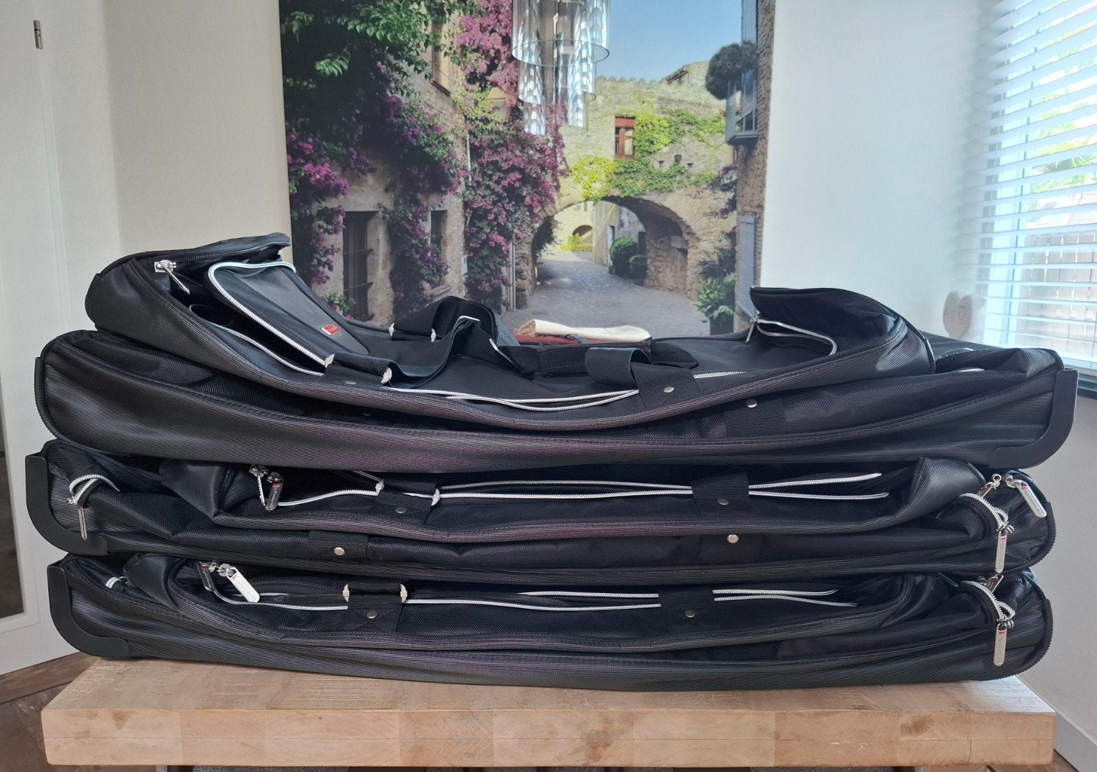 Set van 6 zwarte reistassen van het merk Carbags, Ophalen of Verzenden, Zo goed als nieuw