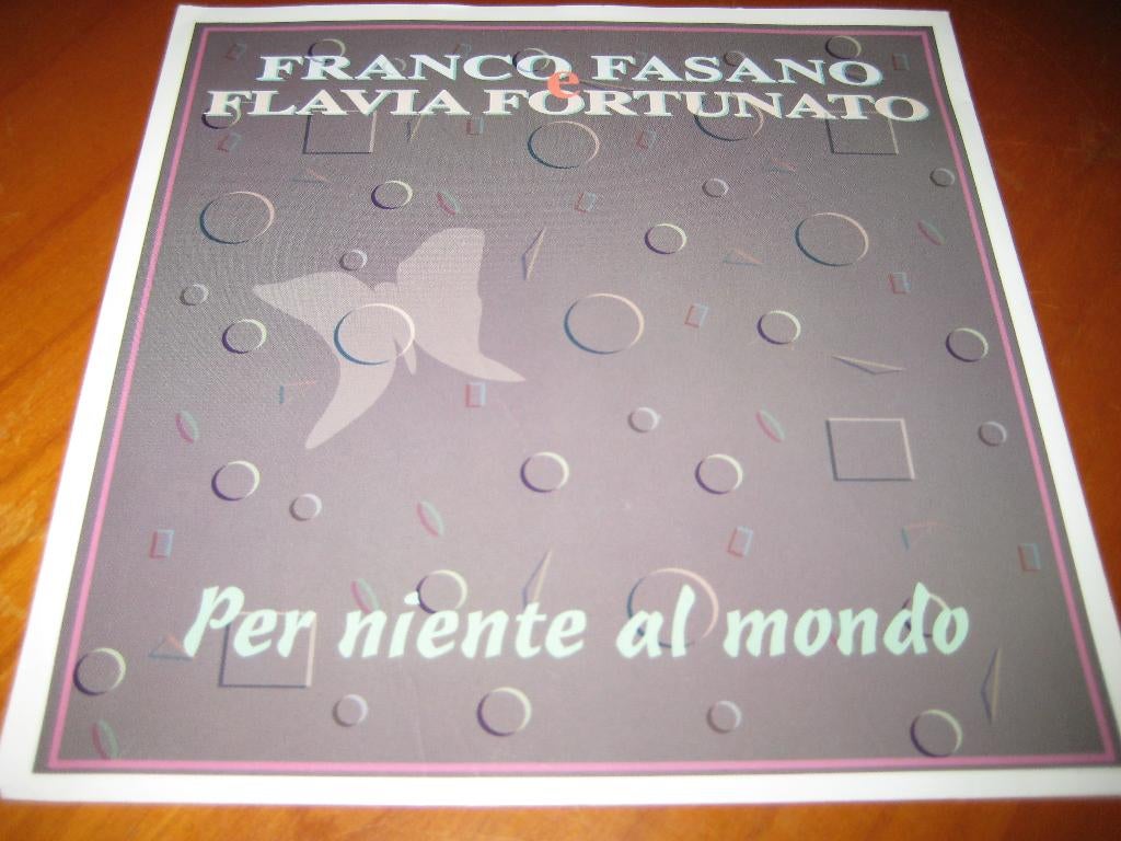 Franco Fassano/Flavio Fortunato: Per niente al mondo, Ophalen of Verzenden, Zo goed als nieuw, Pop, Single