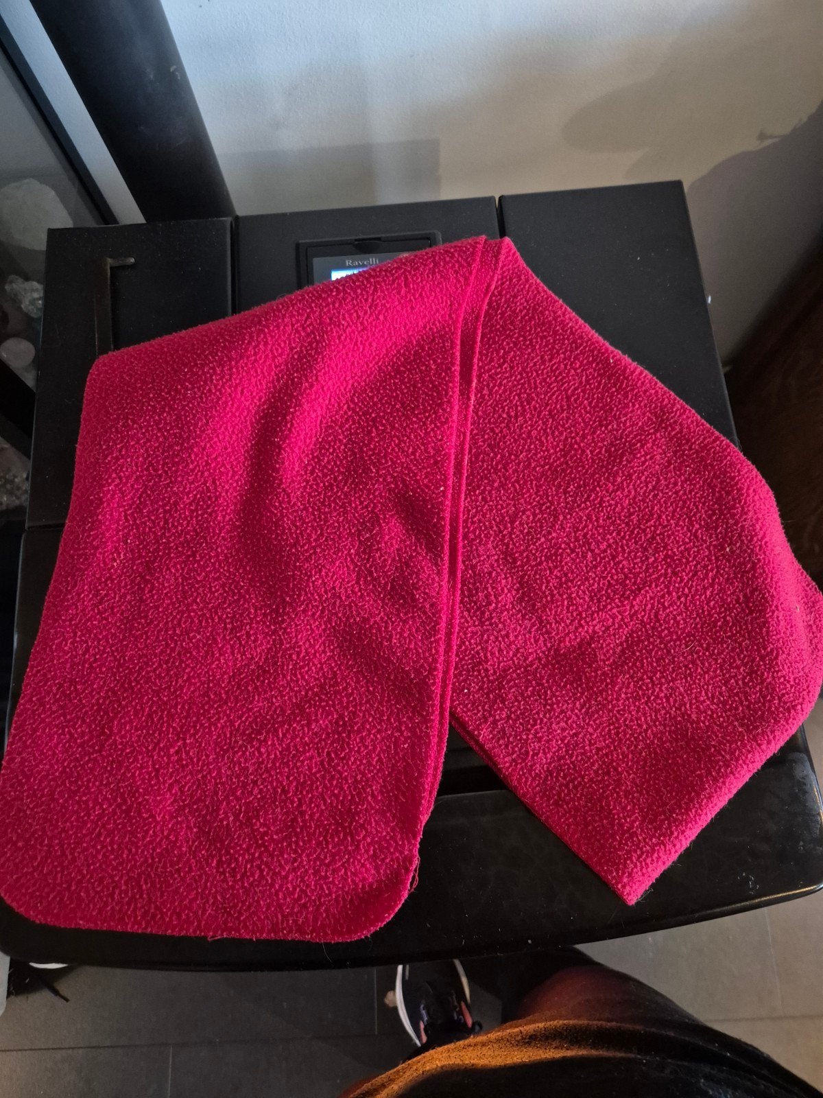Rode sjaal fleece sjaal, Ophalen, Zo goed als nieuw, Sjaal