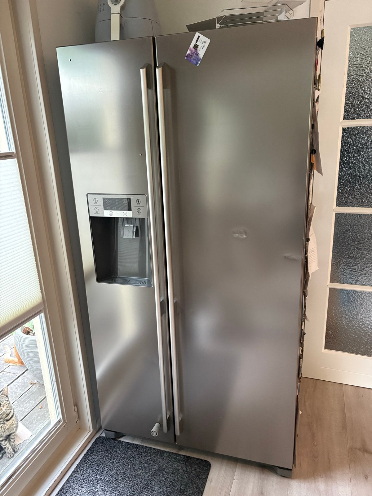 Gratis, AEG amerikaanse koelvriescombi (defect), 200 liter of meer, 60 cm of meer, Met aparte vriezer, Niet werkend
