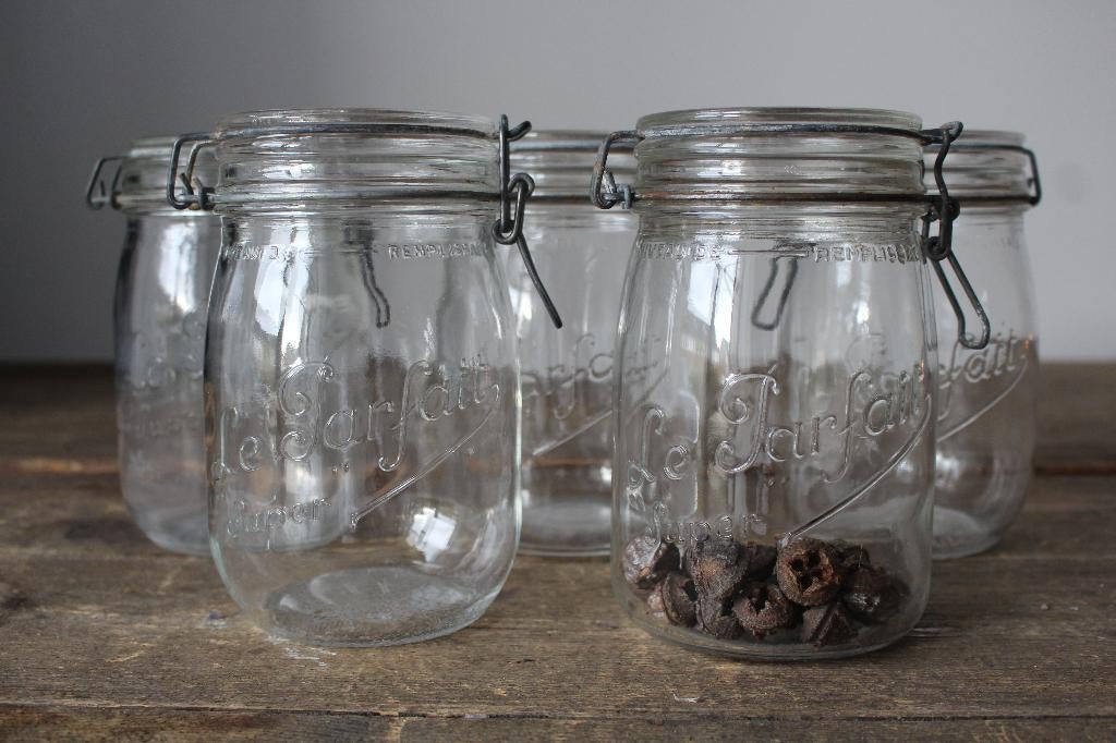 Oude Franse brocante weckpot Le Parfait Nr.1 Pronck & Praal, Ophalen of Verzenden