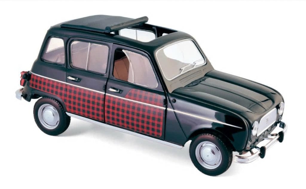 Renault 4 Parisienne 1964 zwart/rood 1/18 NOREV ref: 185242