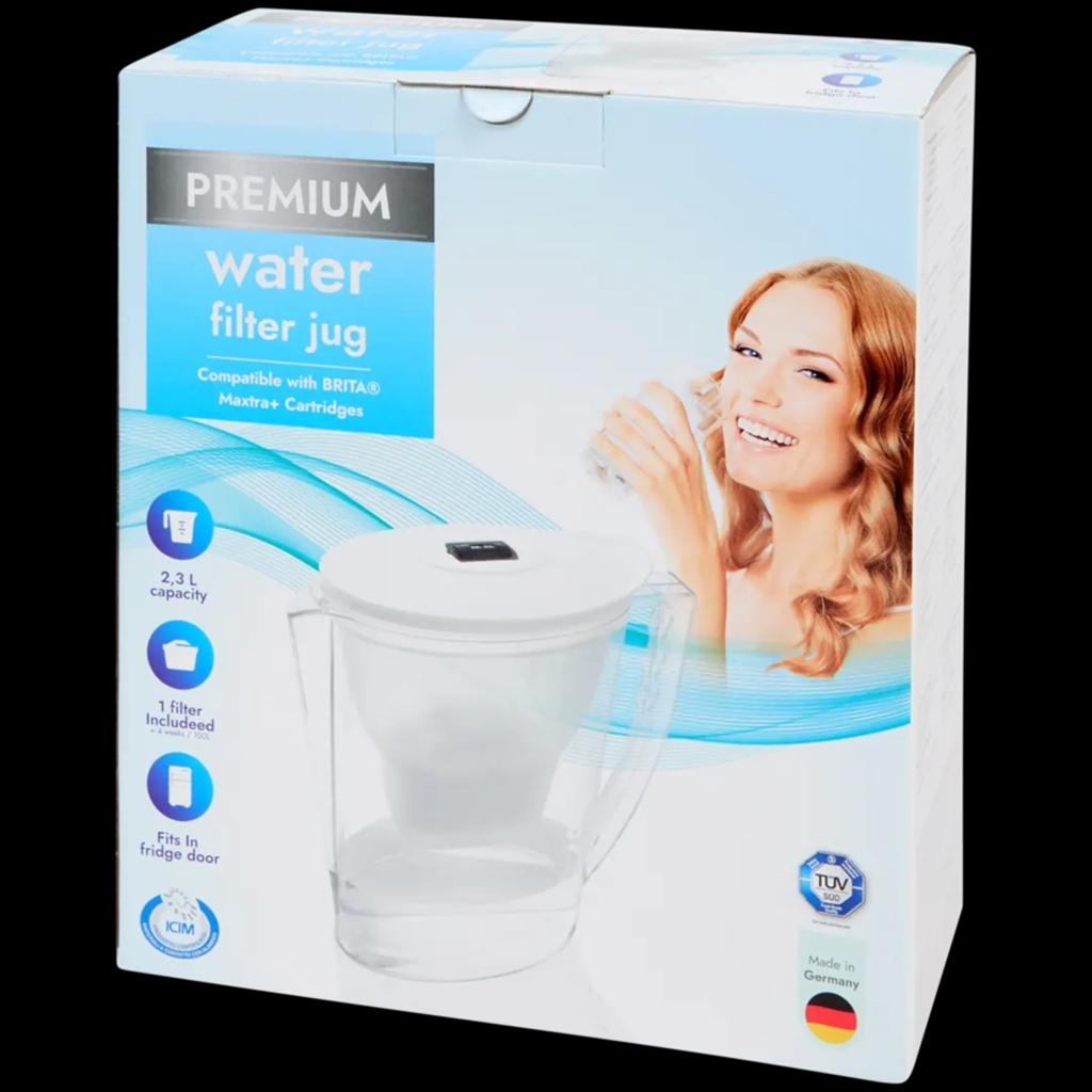 Waterfilterkan 2.3L - Premium waterfilterkan, Huis en Inrichting, Ophalen, Kunststof, Wit, Overige merken