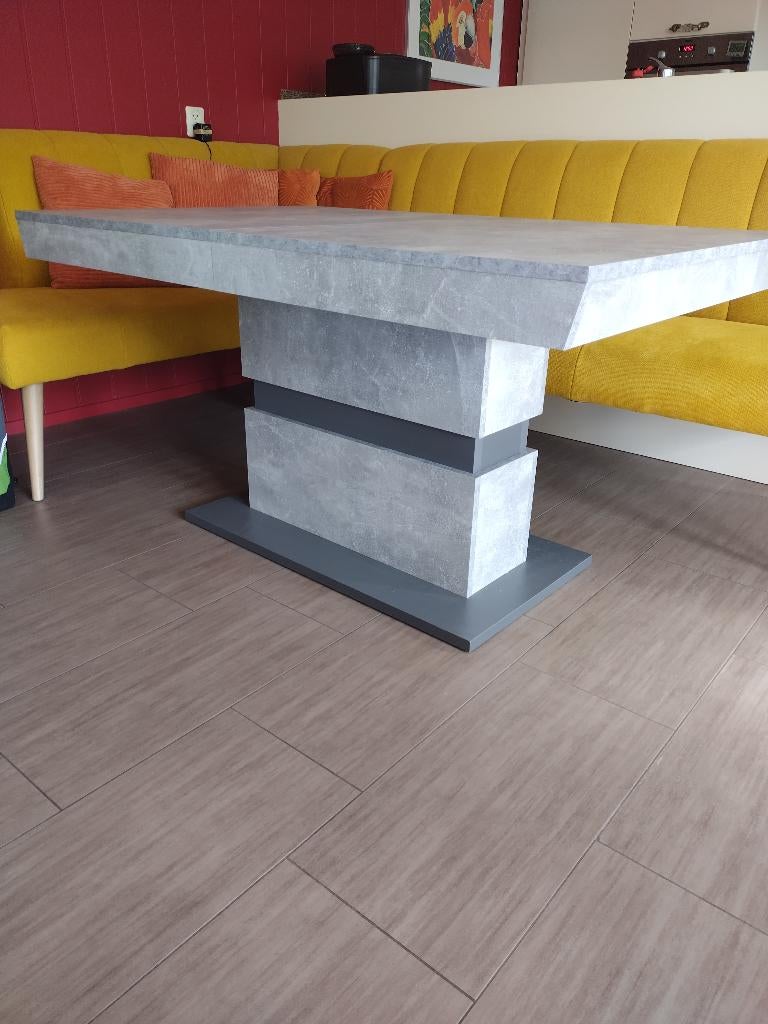 Kolom eettafel, Huis en Inrichting, Tafels | Eettafels, Ophalen, 50 tot 100 cm, Zo goed als nieuw, 150 tot 200 cm
