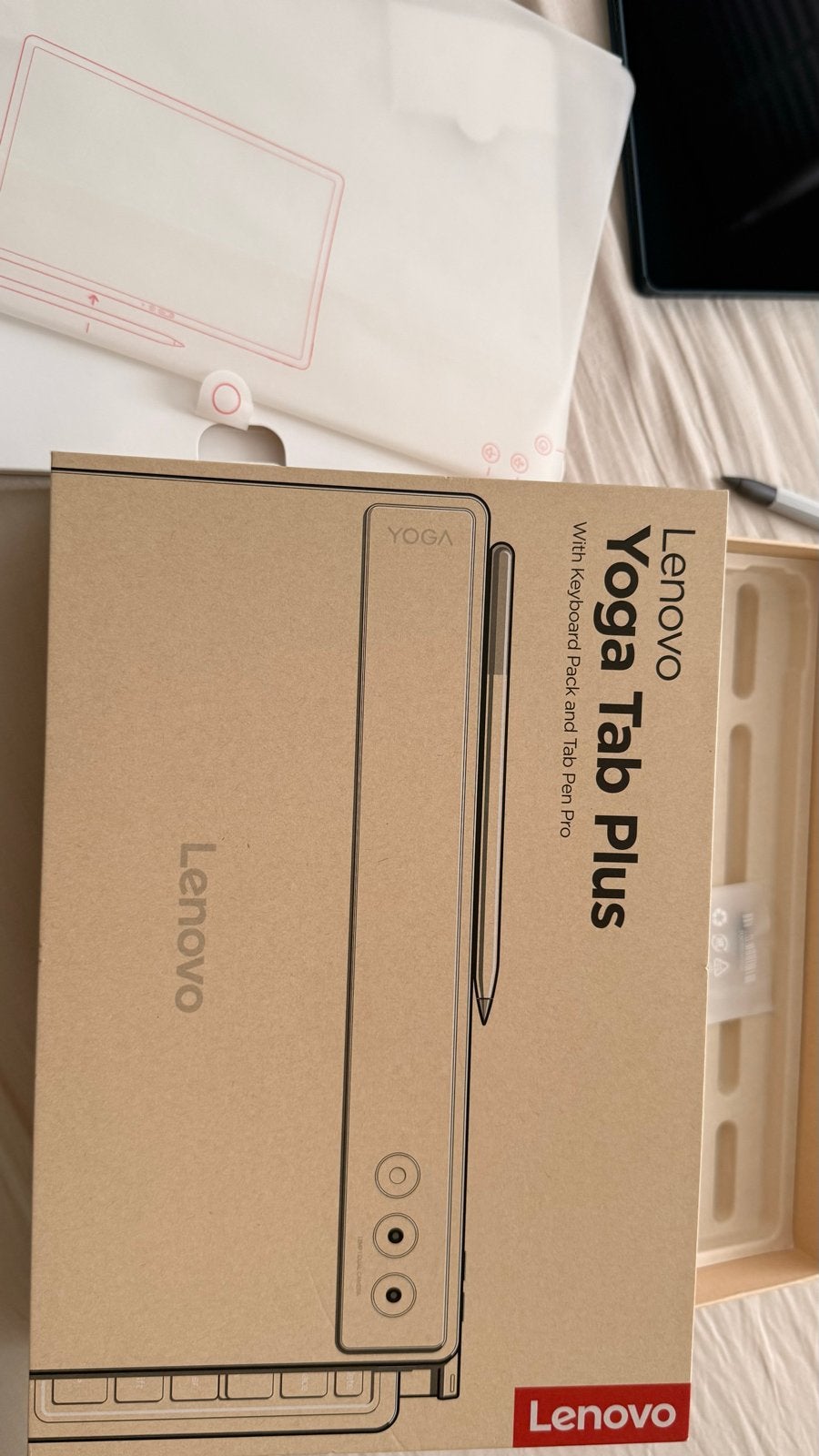 Lenovo Yoga Tab Plus met Toetsenbord en Pen, Ophalen, 11 inch, Gps, Zo goed als nieuw