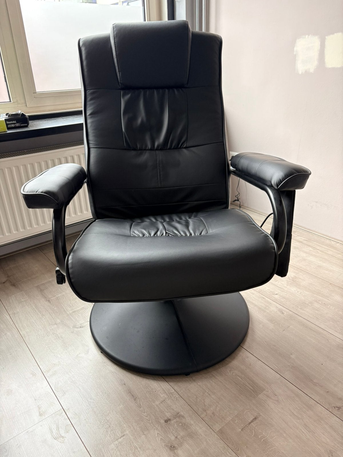 Massagestoel draaibaar – volledig werkend – zwart, Ophalen, Zwart, Zo goed als nieuw, Bureaustoel