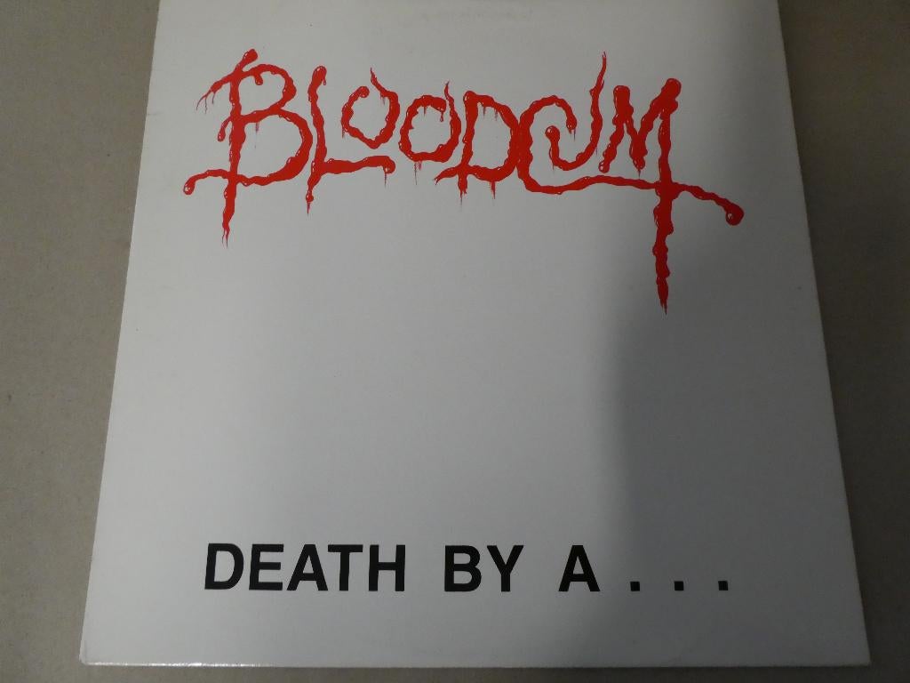 Bloodcum – Death By A... Clothes Hanger (1988), Inclusief poster, Verzenden, Zo goed als nieuw, 12 inch