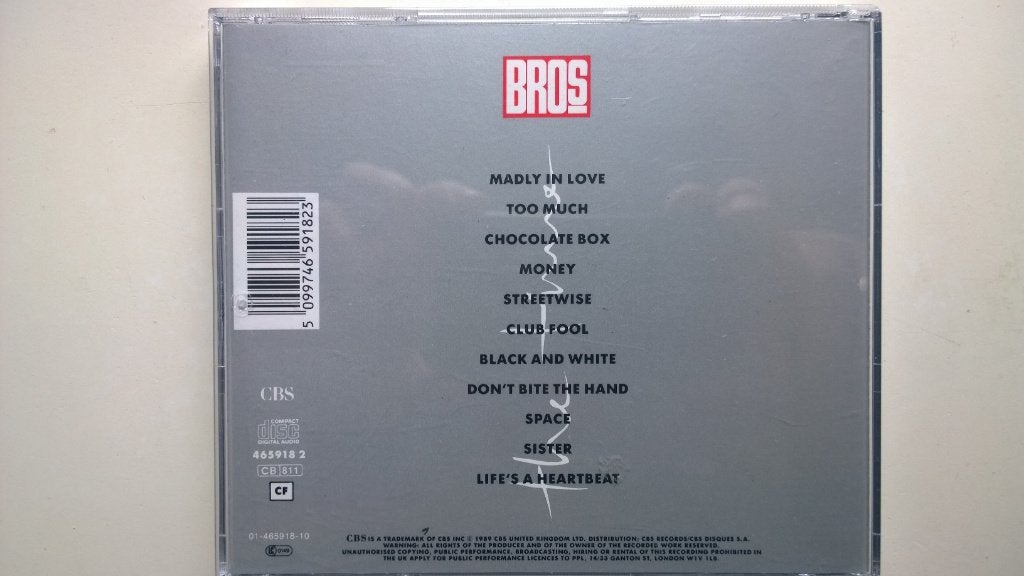Bros - The Time, Ophalen of Verzenden, Zo goed als nieuw, Pop, Album