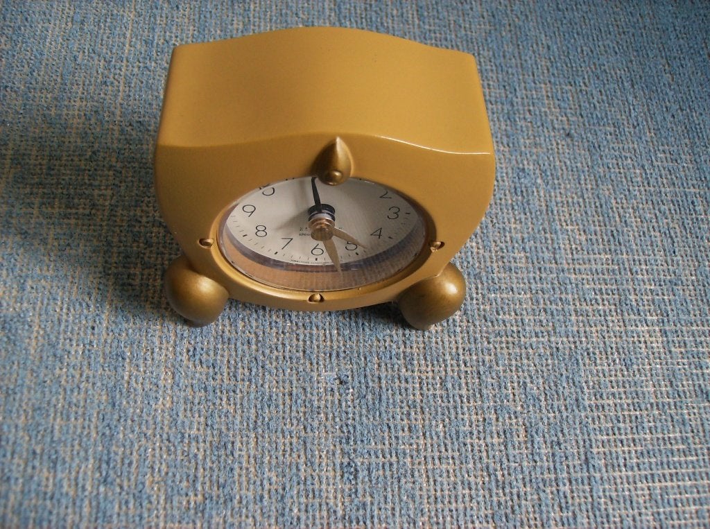 KLOKJE TIMESTONE, IN GOEDE STAAT, GOUDKLEURIG, Ophalen of Verzenden