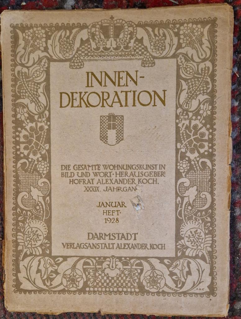 Antiek tijdschrift INNEN DEKORATION Januar 1928, Verzamelen, Tijdschriften, Kranten en Knipsels, Tijdschrift, Buitenland, 1920 tot 1940