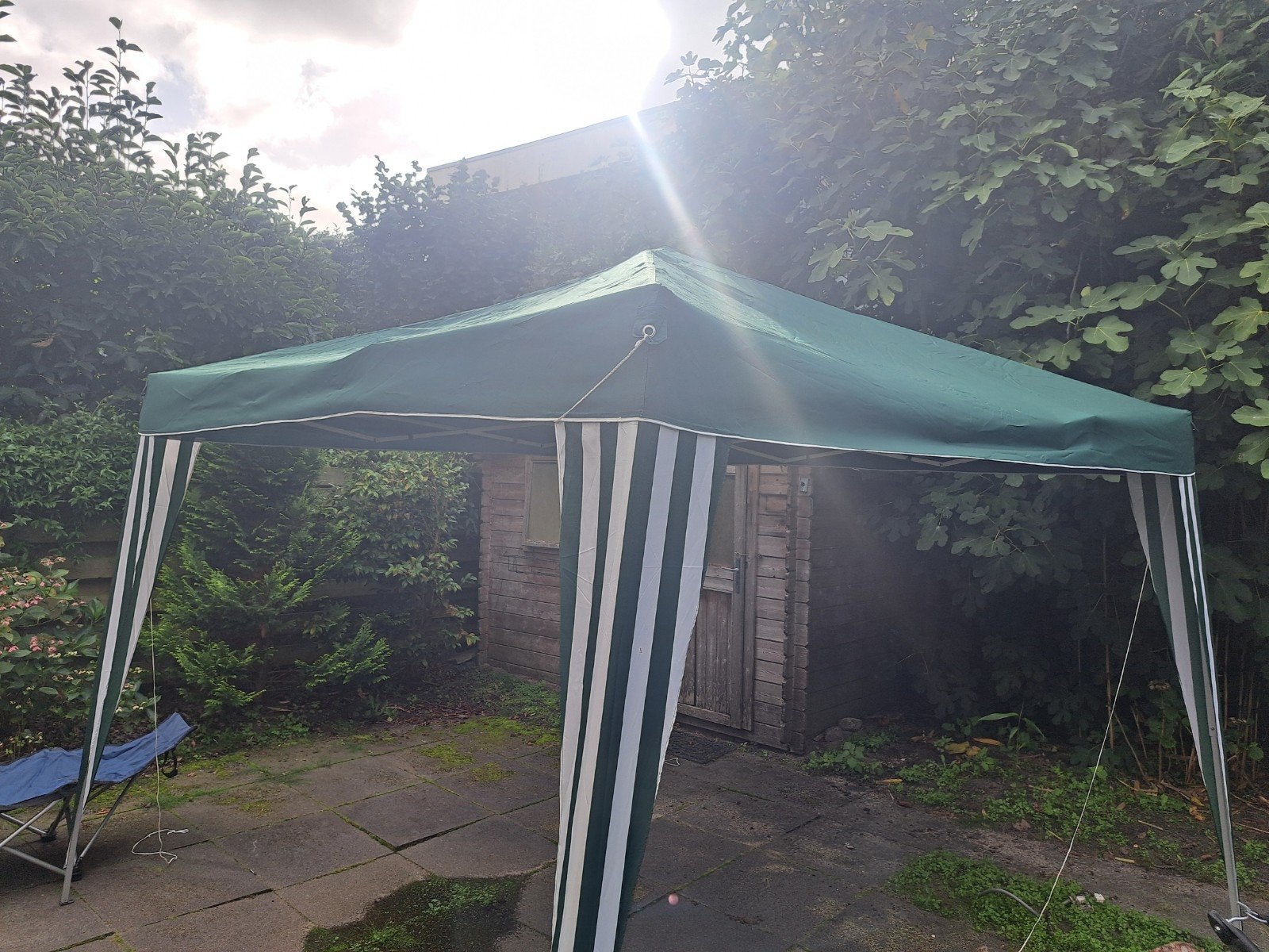 Partytent - Slechts één keer gebruikt!, Partytent, Minder dan 4 meter, Zo goed als nieuw, 2 meter of meer