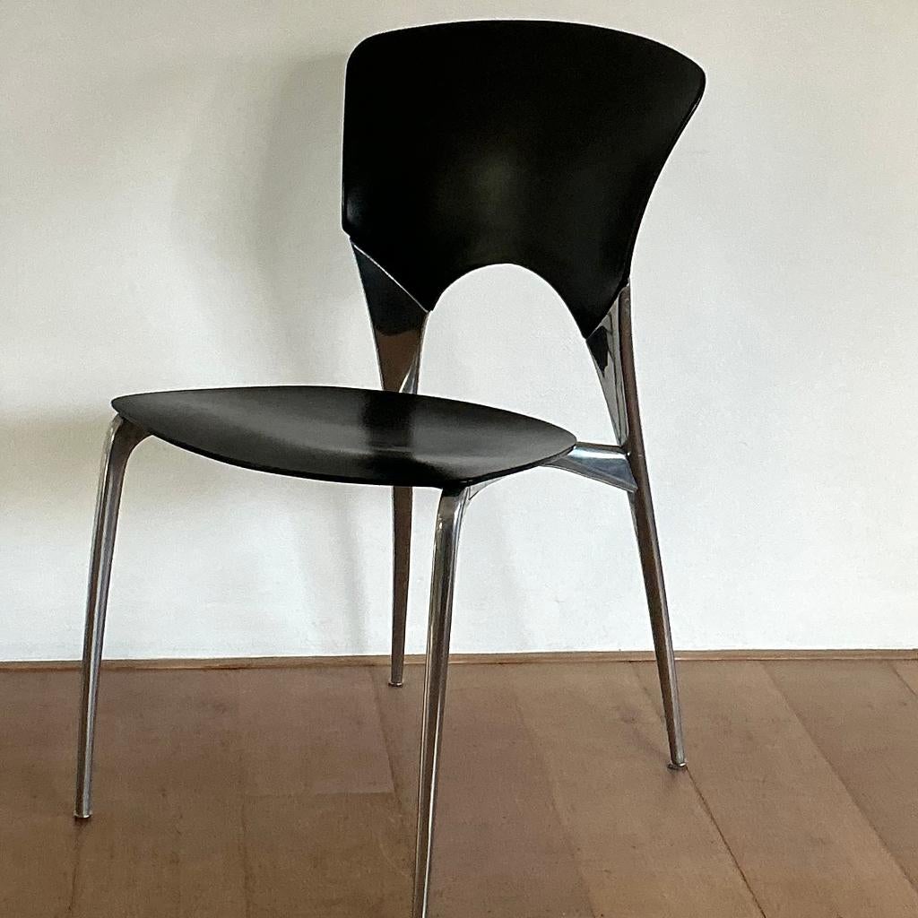 Stoel ‘Silla’ van Josep Llusca voor Driade, Huis en Inrichting, Stoelen, Ophalen, Gebruikt, Zwart, Modern, organisch