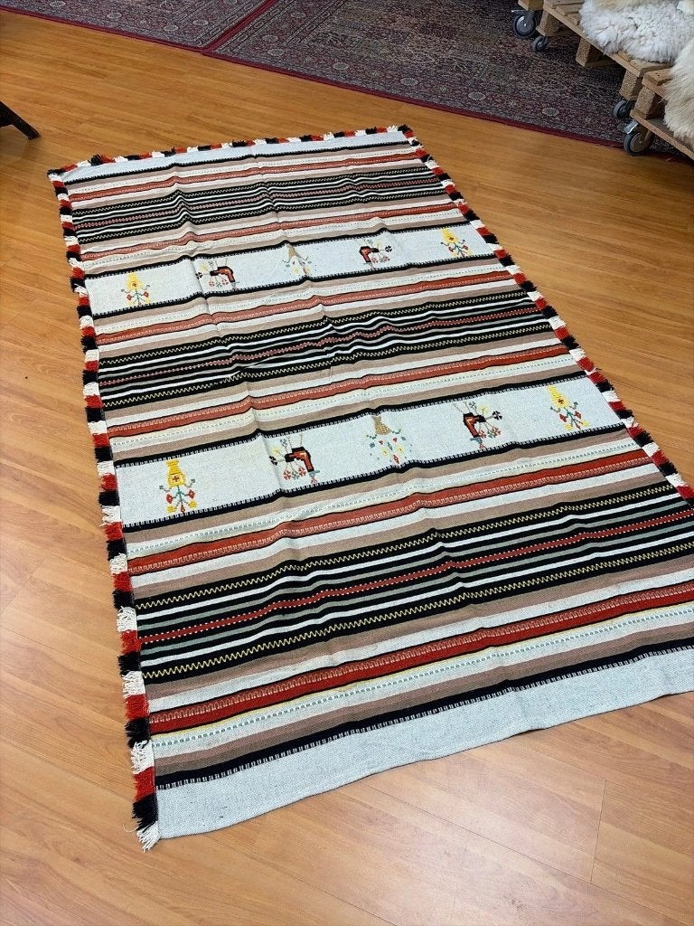Tafelkleed Peruaans, aardetinten en borduursels 252/144 cm, Gebruikt, Djt@dejuistetoon.eu, Ophalen of Verzenden, Mon Plaisir 19, Etten-Leur, Netherlands