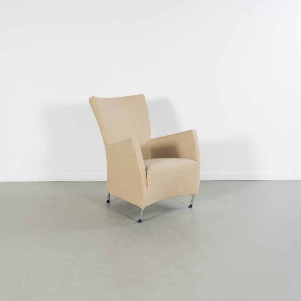 Montis Windy Fauteuil Beige Stof - Staal, Niet ingevuld, Zo goed als nieuw, Niet ingevuld, Niet ingevuld