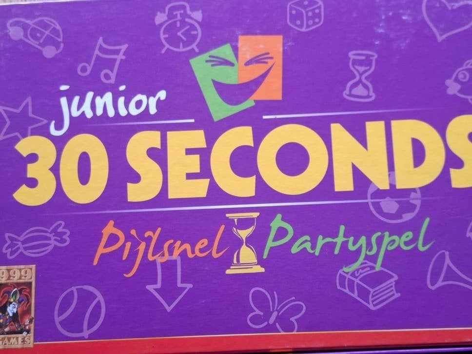 30 Seconds Junior Pijlsnel Partyspel, Drie of vier spelers, Ophalen of Verzenden, Zo goed als nieuw, 999 Games