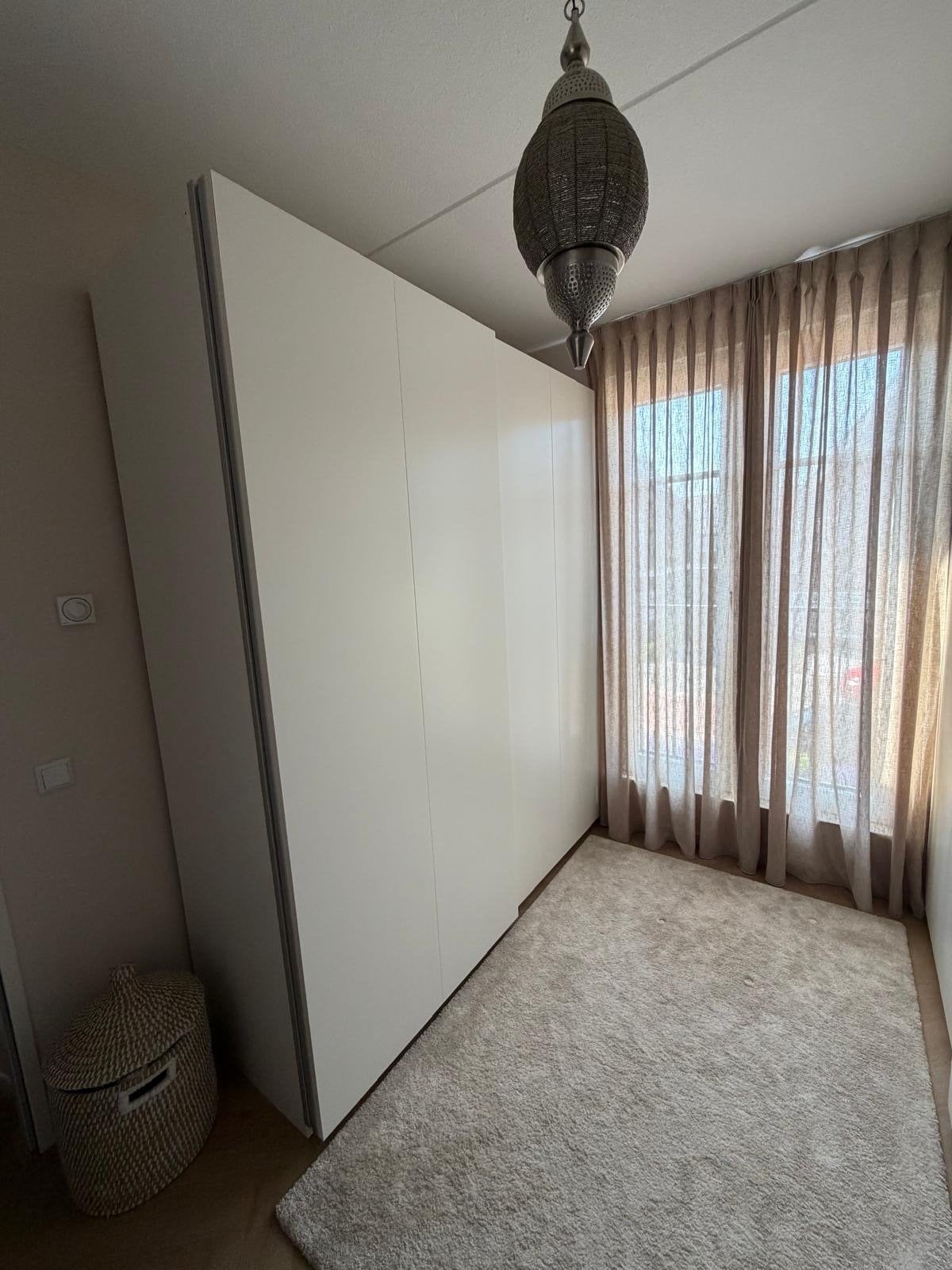 4 mat witte schuifdeuren voor IKEA Pax kast (230x100 cm), Gebruikt, 100 tot 150 cm, 200 cm of meer, Ophalen of Verzenden