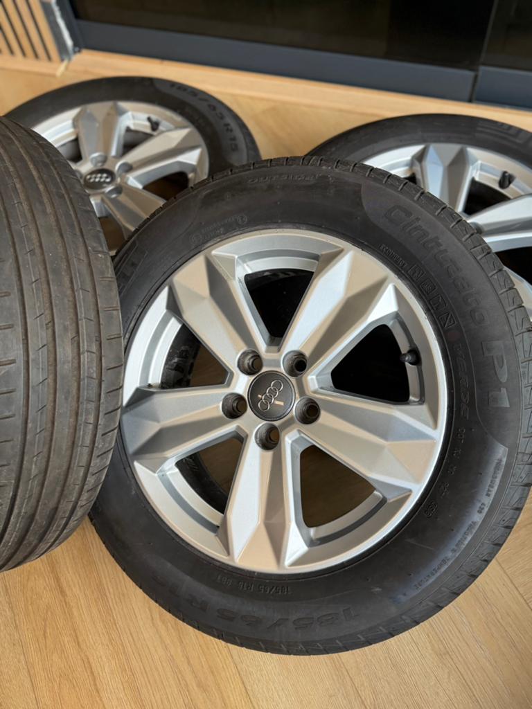 Originele Audi A1 velgen 15” 5x100 A1 polo ibiza, Ophalen, 15 inch, Velg(en), 185 mm