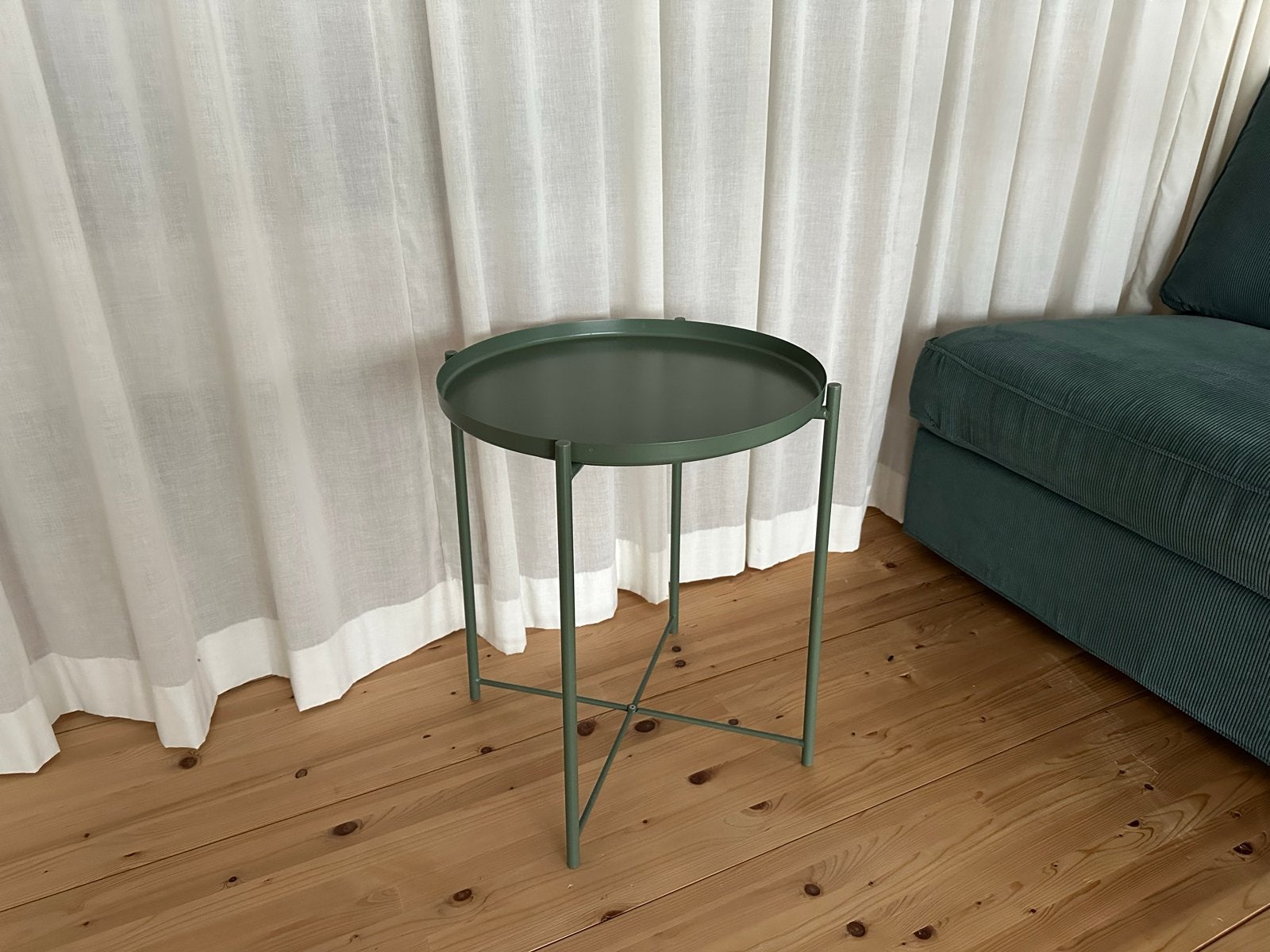 IKEA GLADOM Salontafel met dienblad, donker grijsgroen, Ophalen, 50 – 75, Minder dan 50 cm, 50 tot 100 cm