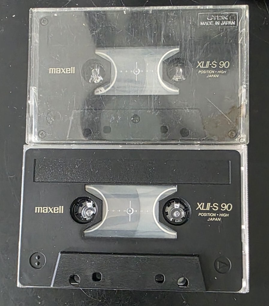2 Maxell XLII-S 90 Cr02/High cassettes, Gebruikt, 2 t/m 25 bandjes, Ophalen of Verzenden, Pop