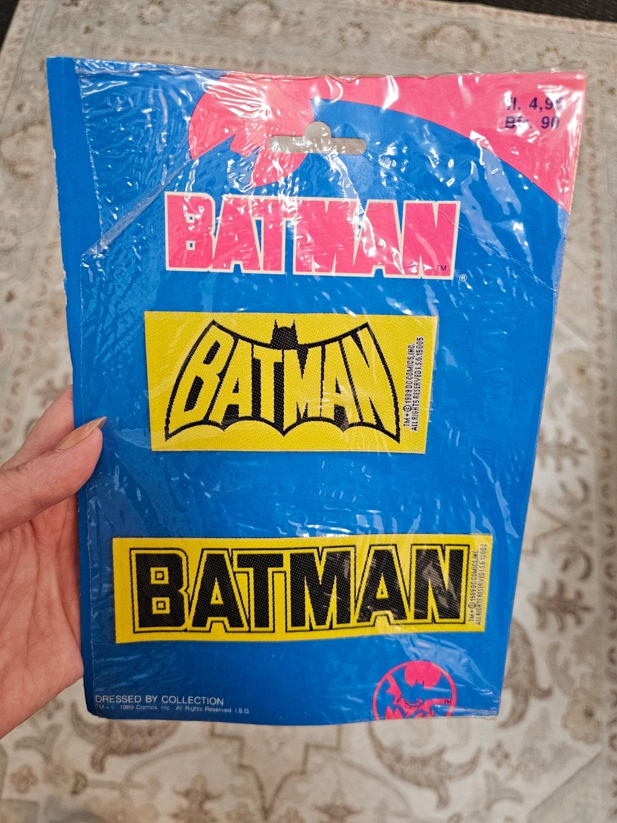 Vintage Batman Patches - 1989 DC Comics Collectible, Ophalen of Verzenden, Nieuw, Film, Overige typen