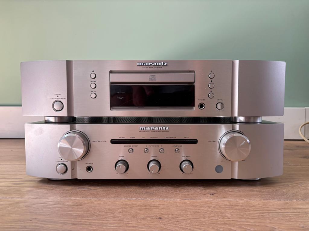 Marantz 110W PM5003 versterker en CD5003 CD speler, Ophalen, Zo goed als nieuw, Cd-speler, Overige merken