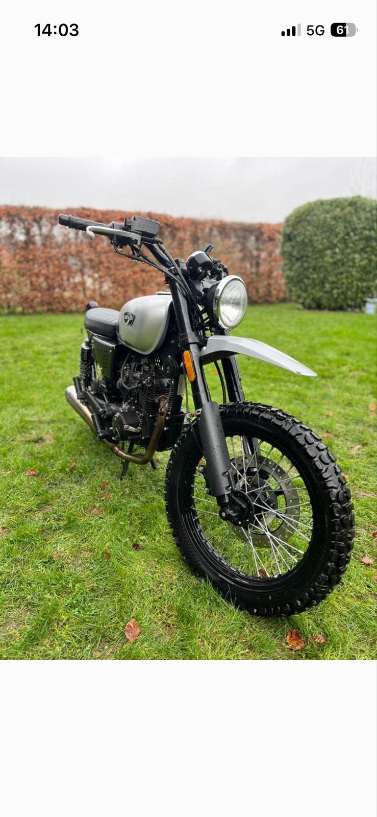 Hanway Scrambler 50cc - 4takt -Stoere en betrouwbare brommer, Ophalen, Maximaal 45 km/u, Zo goed als nieuw, 4 versnellingen