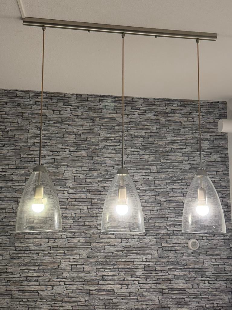 Hanglamp, Huis en Inrichting, Ophalen, Zo goed als nieuw, Glas, Minder dan 50 cm