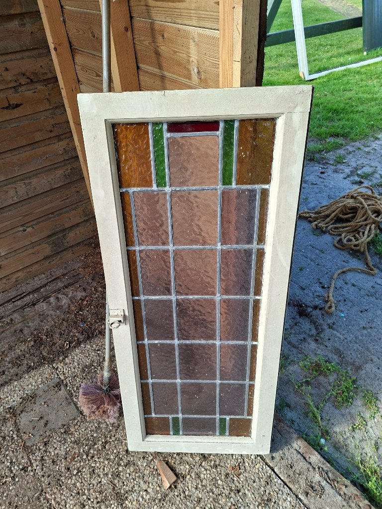 Glas in lood, Doe-het-zelf en Verbouw, Glas en Ramen, Gebruikt, Minder dan 80 cm, Glas in lood, 80 tot 120 cm