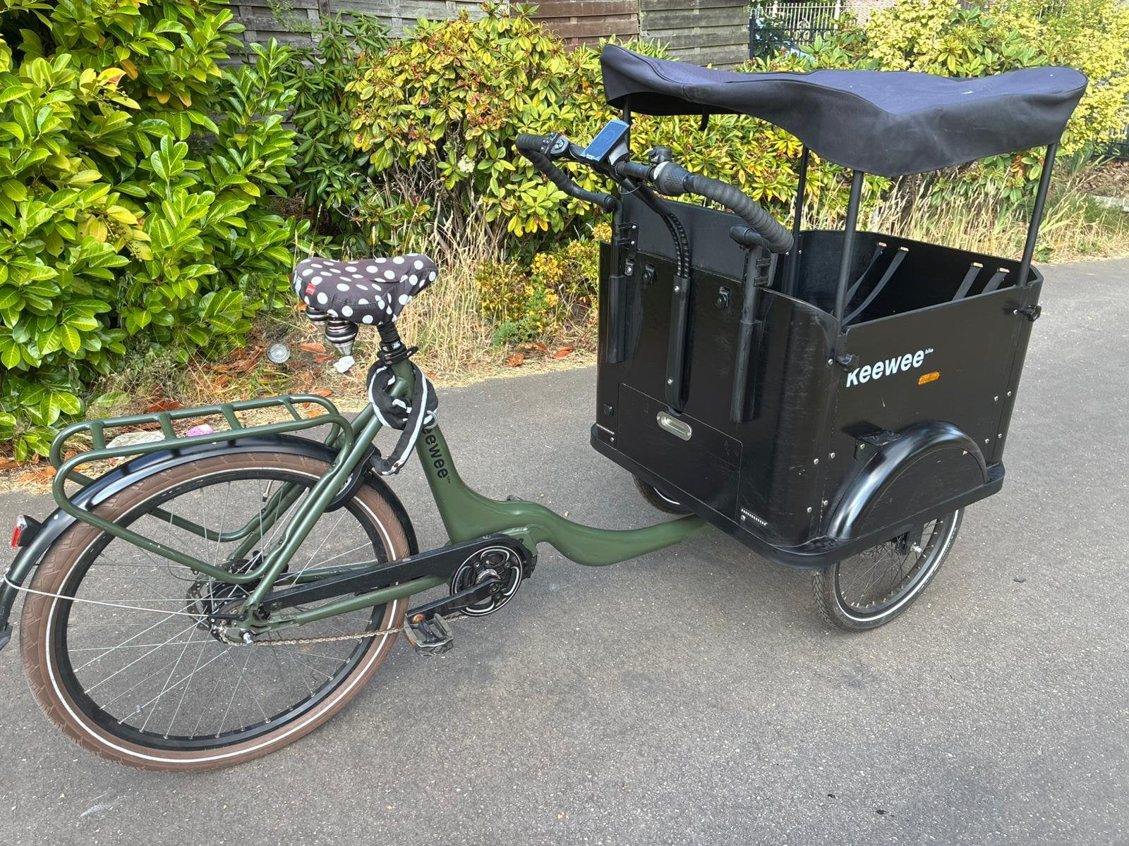 Elektrische keewee bakfiets te koop, Ophalen, Zo goed als nieuw, 4 kinderen of meer