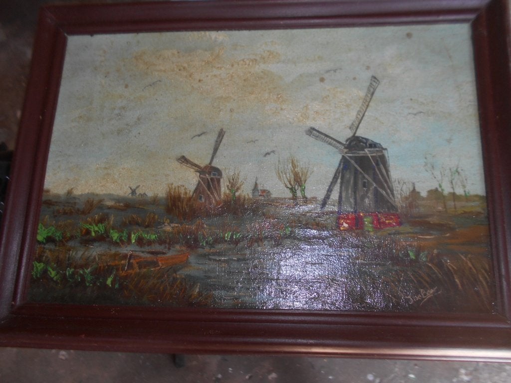 Antiek schilderij J de Boer, Ophalen