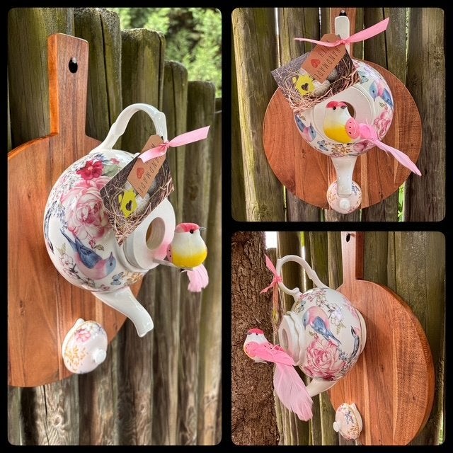 Cadeautip! Broodplank Theepot Vogelhuisje, Ophalen of Verzenden, Nieuw