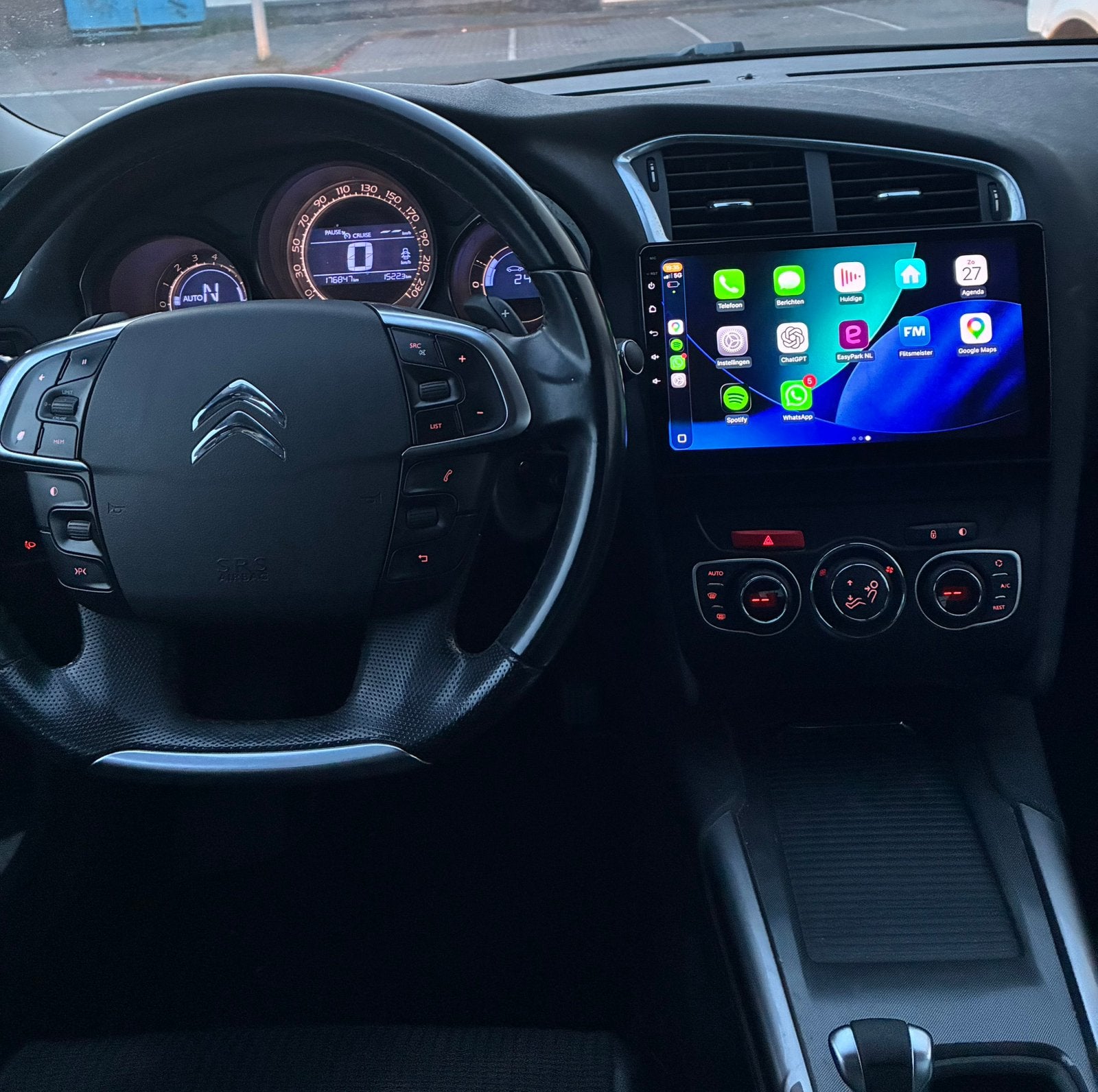 Citroën C4 THP | Automaat, Carplay, Cruise, Park, APK | Rood, Auto's, Euro 5, Zwart, Bedrijf, 675 kg