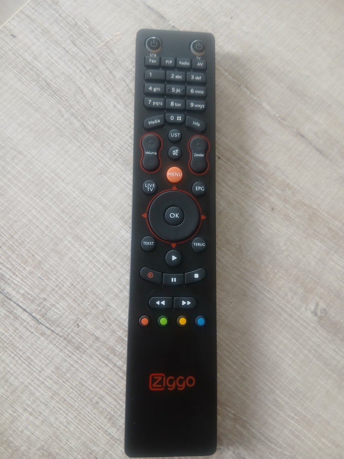 Ziggo afstandsbediening, Audio, Tv en Foto, Afstandsbedieningen, Ophalen of Verzenden, Gebruikt, Origineel, Tv