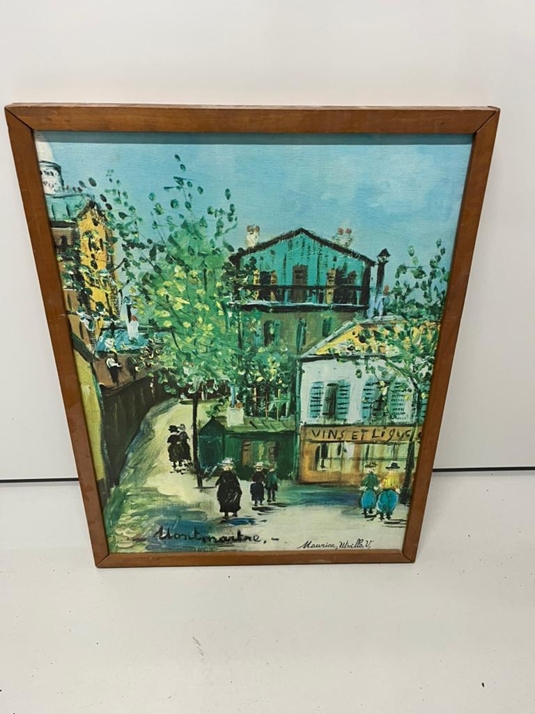 Reproductie Montmartre door Maurice Utrillo, Ophalen