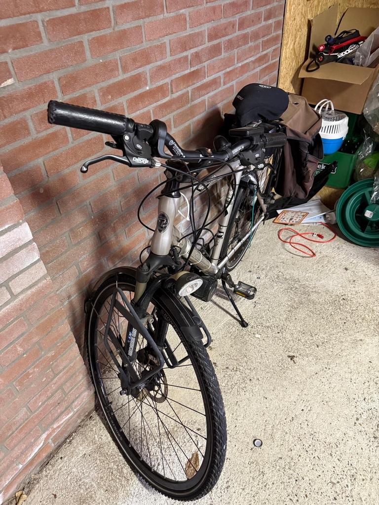 Omgebouwde elektrische fiets van opa - zonder oplader, Fietsen en Brommers, Ophalen, Gebruikt, Minder dan 30 km per accu, Overige merken