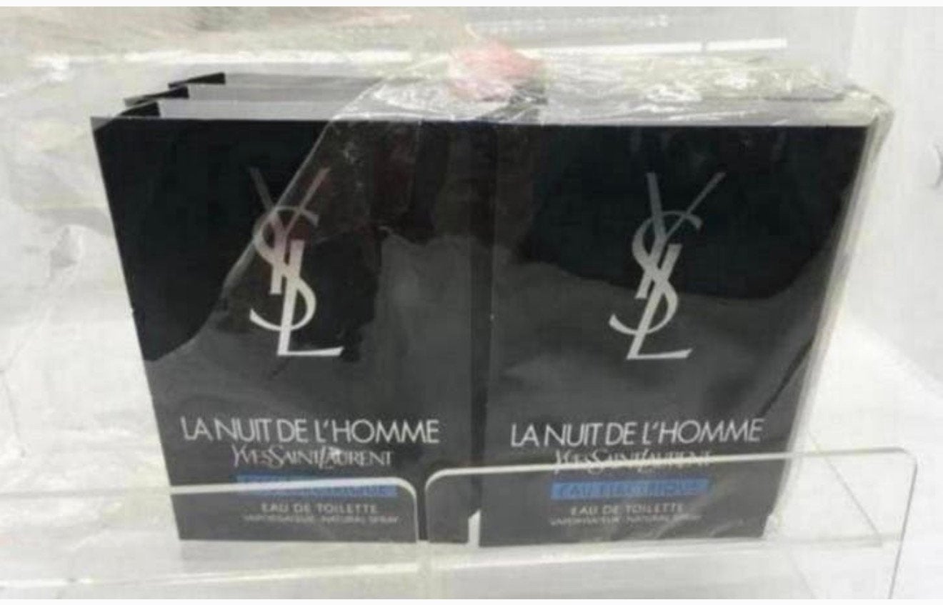 5 parfum proefjes la Nuit de L’homme eau elektrique edt YSl, Sieraden, Tassen en Uiterlijk, Uiterlijk | Parfum, Verzenden, Nieuw