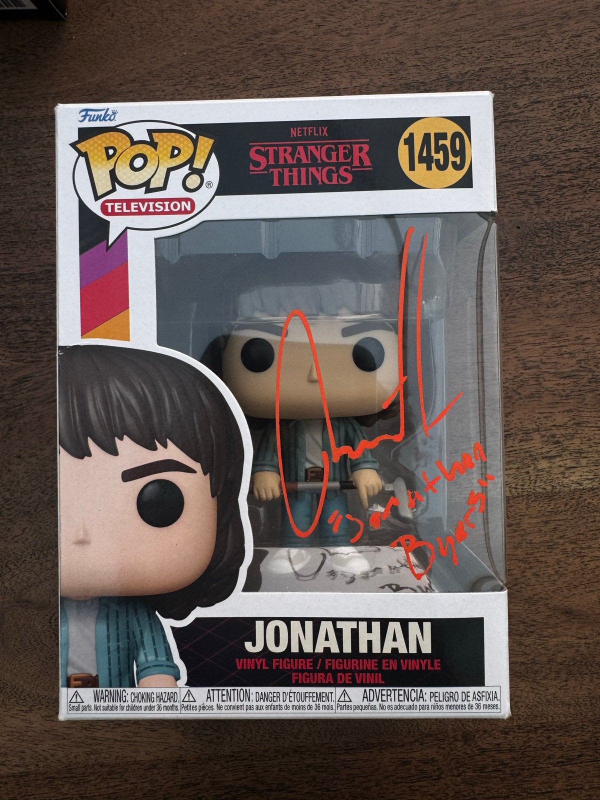 Stranger Things Funko Pop! Jonathan Byers gesigneerd, Verzamelen, Ophalen of Verzenden, Zo goed als nieuw