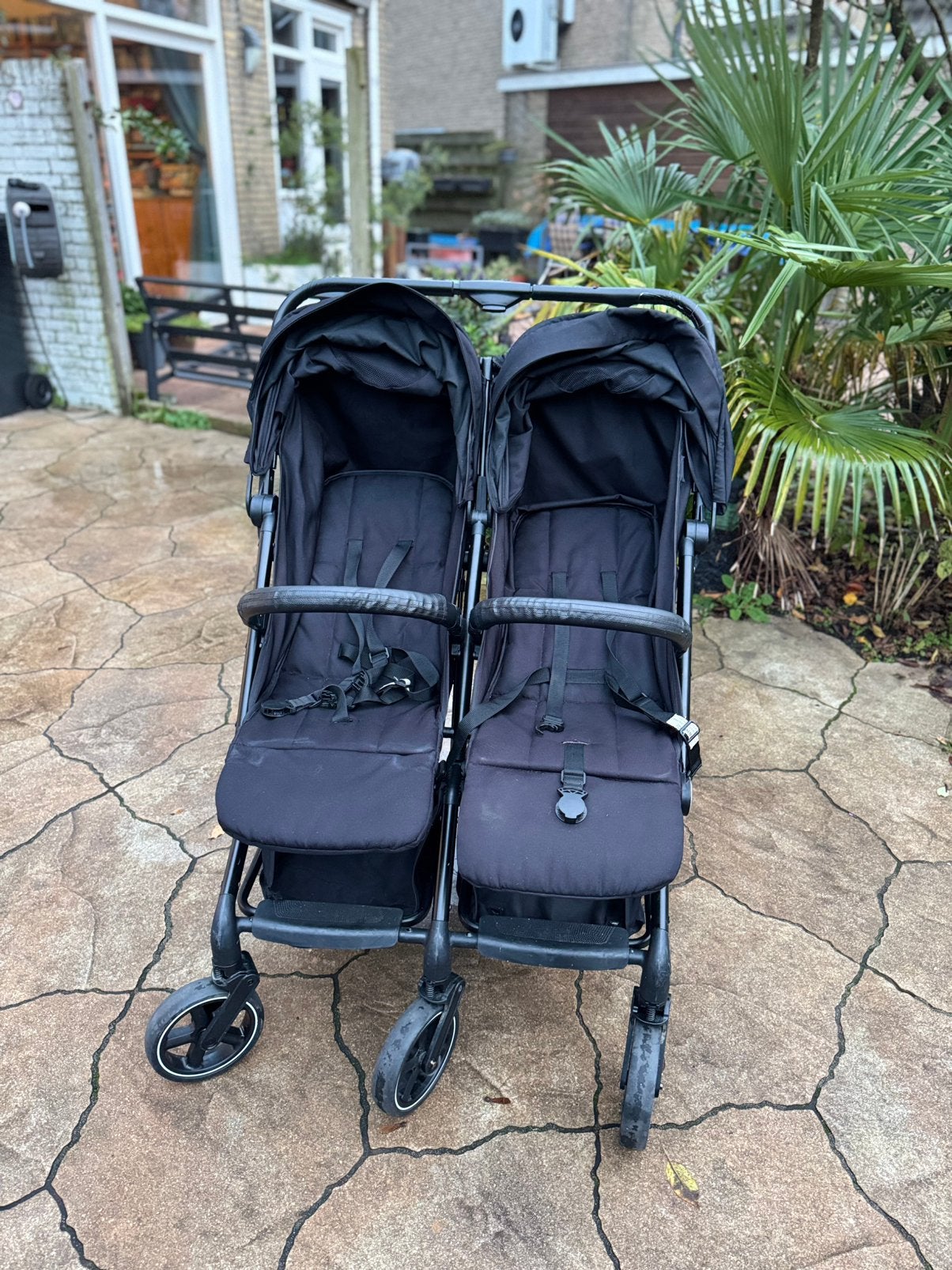Deryan twin buggy, Kinderen en Baby's, Tweelingen en Meerlingen, Ophalen, Gebruikt, Kinderwagen of Buggy