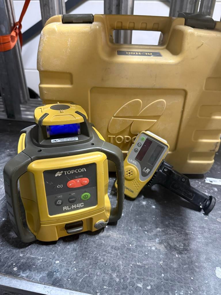 Topcon RL-H4C Bouwlaser Compleet met Ontvanger, Ophalen of Verzenden, Zo goed als nieuw, Overige meters