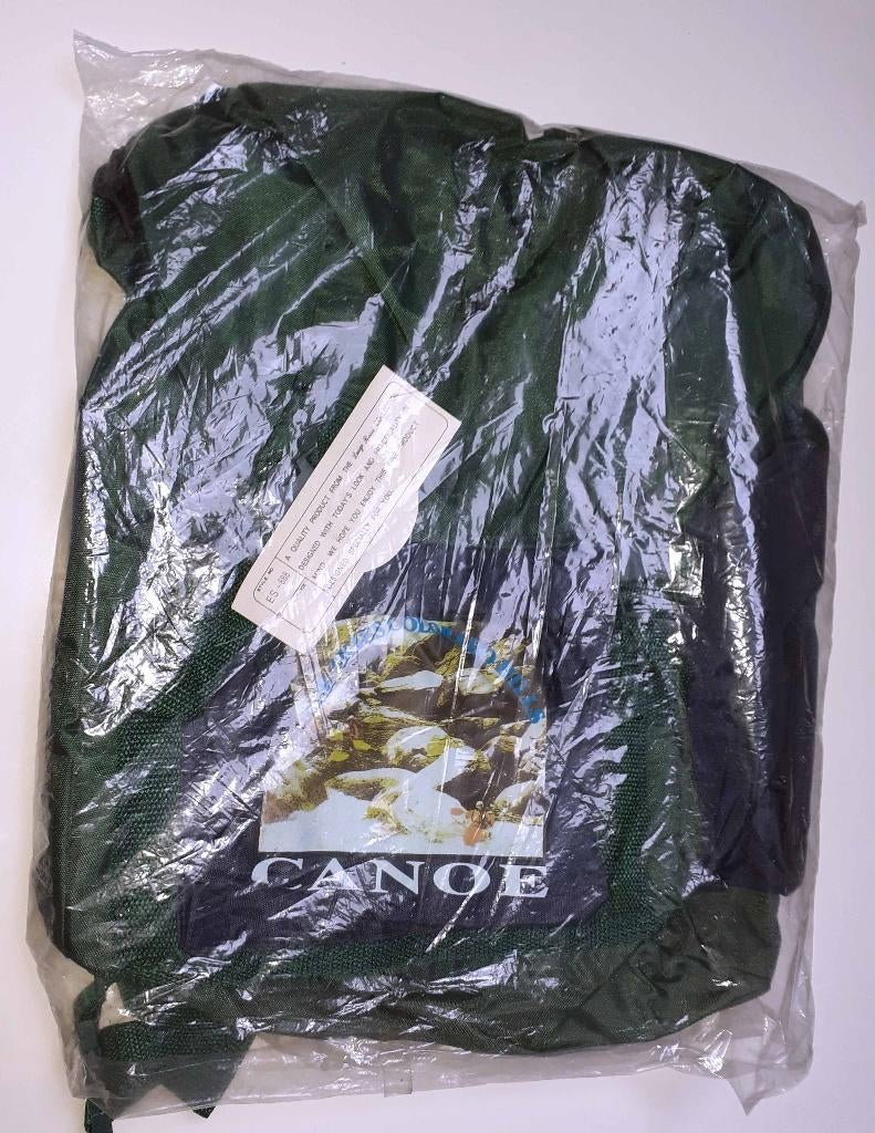 tas rugzak vintage Luigi Rossi groen, Overige merken, 40 cm of meer, Nieuw, Ophalen of Verzenden